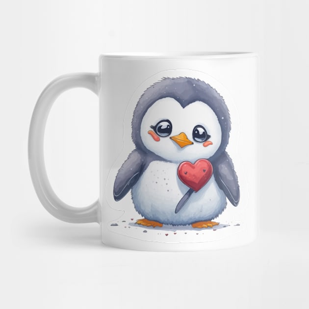 Minimal Cute Baby Penguin by Imagination Gallery